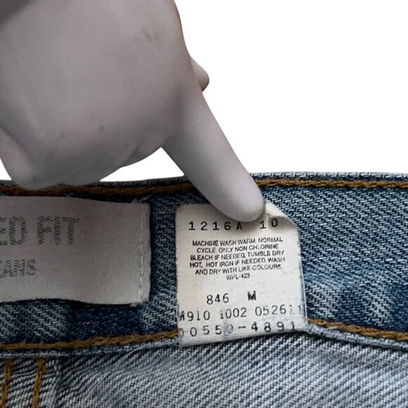 Levi's Denim Jeans Mens Size 38x31 (Fits 38x30) 550 Relaxed Fit Blue VTG Y2K - Picture 5 of 8